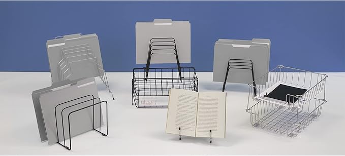 Fellowes Workstation File Organizer,7 Section,Wire,Black (68112),(Pack of 6)
