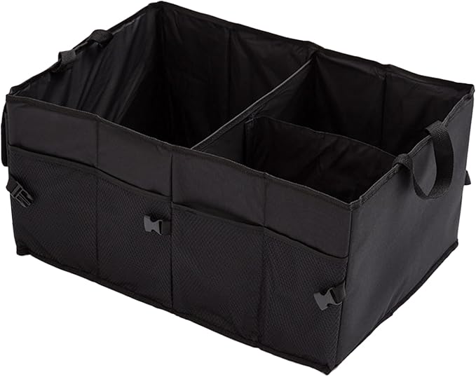 Trunk Organizer for Car, Foldable Storage Bags, Sturdy Trunk Organization for Car Accessories, Tools, 3 Compartments, Automotive Consoles and Organizers