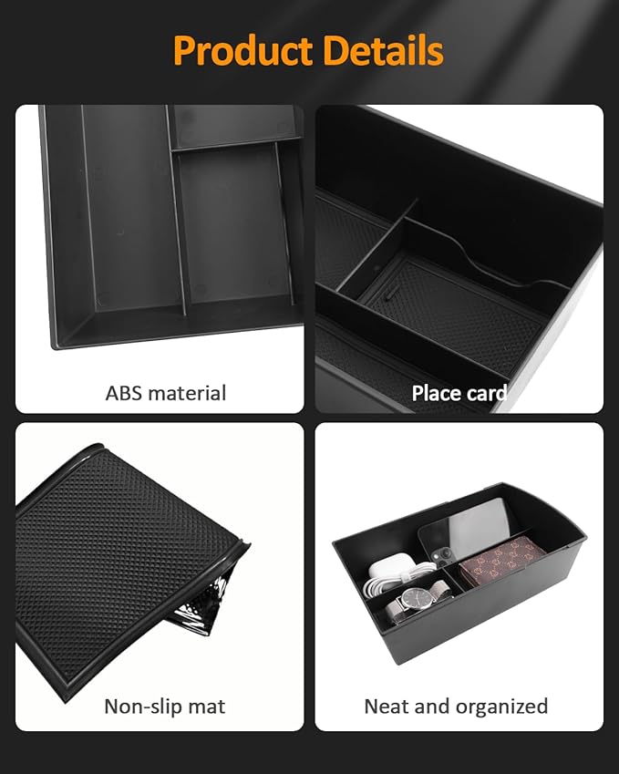 CDEFG for Subaru Ascent 2019-2025 2026 Accessories Center Console Organizer Tray 2021 2022 2023 2024 2025 Ascent Armrest Storage Middle Console Insert