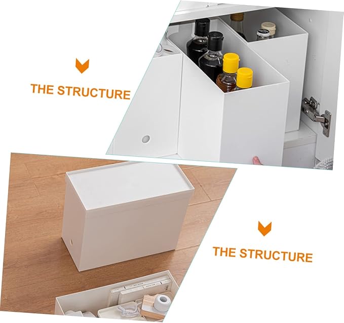 Simple Organizer Box Sturdy Desktop Storage for Sundries Capacity Convenient Desk Organizer for Home and Office Use Modern Design Lightweight and Reliable