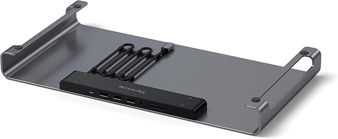 Satechi USB C Hub Monitor Stand for Desk with USB-C Data Port, 3 USB 3.0 Ports, Micro/SD Card Readers, Audio Jack, Computer Monitor Stand for Desktop Computers, Monitors, and Laptops