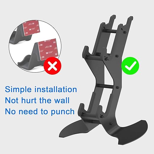 NBCP Controller Holder, Game Controller Rack Headset Stand for Xbox Series X S/Xbox one / PS5 / PS4 / NS/PC/Headset, Aluminum Metal Mount Universal Organizer for Video Game Accessories