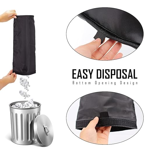 UTSAUTO 2 Pack Car Trash Bags Car Trash Can Washable Eco-Friendly Seat Back Hanging Car Trash Bag Car Garbage Bag for Car,Travelling,Outdoor