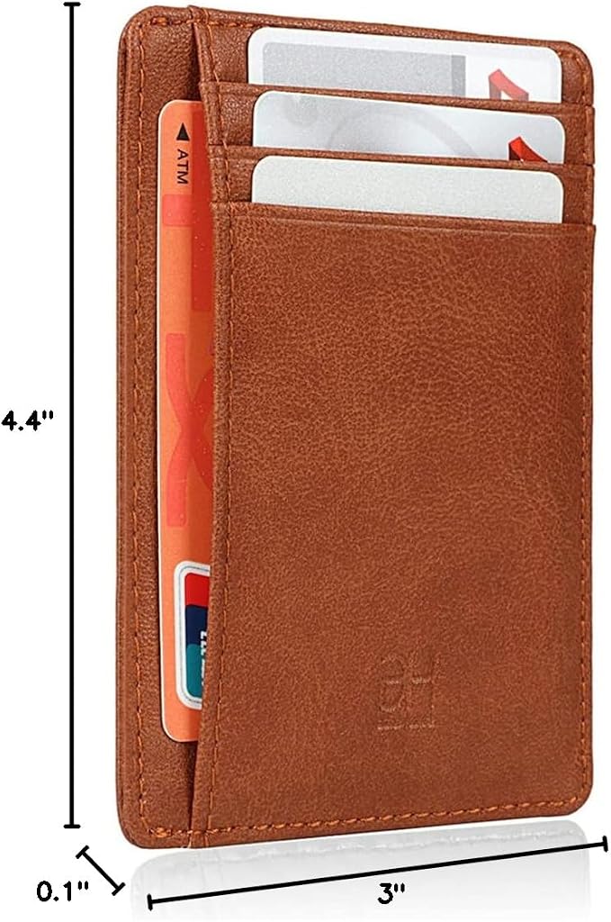 GH GOLD HORSE Slim RFID Blocking Card Holder Minimalist Leather Front Pocket Wallet for Women | Slim