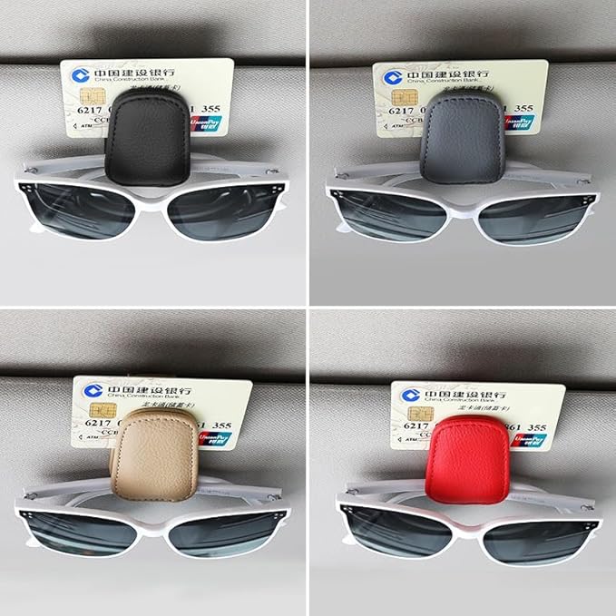 Sunglasses Holder For Car, Sunglasses Holder For Car Sun Visor, Glasses Holder Vehicle Visor Accessories For Woman Man