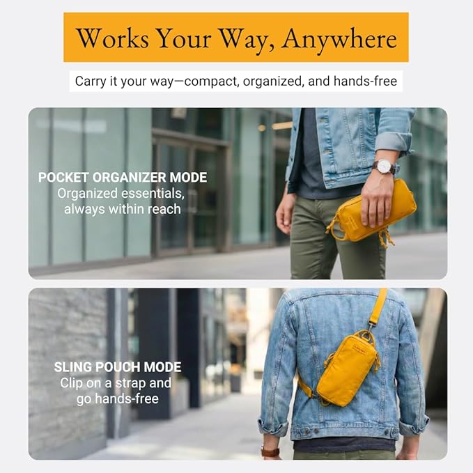 LOCHBY® Venture Pouch | Multipurpose Tactical Tool Bag | Water Resistant Waxed Canvas | Dual-Sided Zipper Pouch | for Motorcycle, Bike, EDC, Pen, Pencil, Art, Tech & Travel