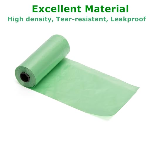 Ginsco 0.8 Gallons Disposable Trash Bags for Mini Car Trash Can, Portable Small Car Garbage Bags, Cars Accessories, Mini Trash Bags, Plastic Trash Bag for Cars/Home/Office (6 Rolls/90 Counts) Green