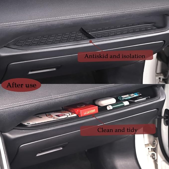 for 2023 RAV4 Passenger Storage Organizer Mat Glove Box Storage Organizer Tray Compatible with Toyota RAV4 2023 2022 2021 2020 2019 Accessories