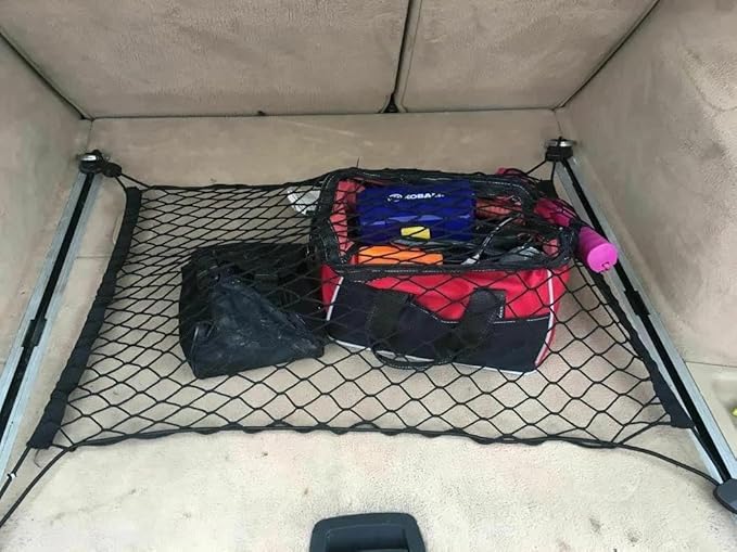 Rear Trunk Organizer Cargo Net for BMW X3 2004–2026 – Floor Style Cargo Net for SUV – Premium Mesh Elastic Car Trunk Organizer Vehicle Carrier Storage – Compatible with X3