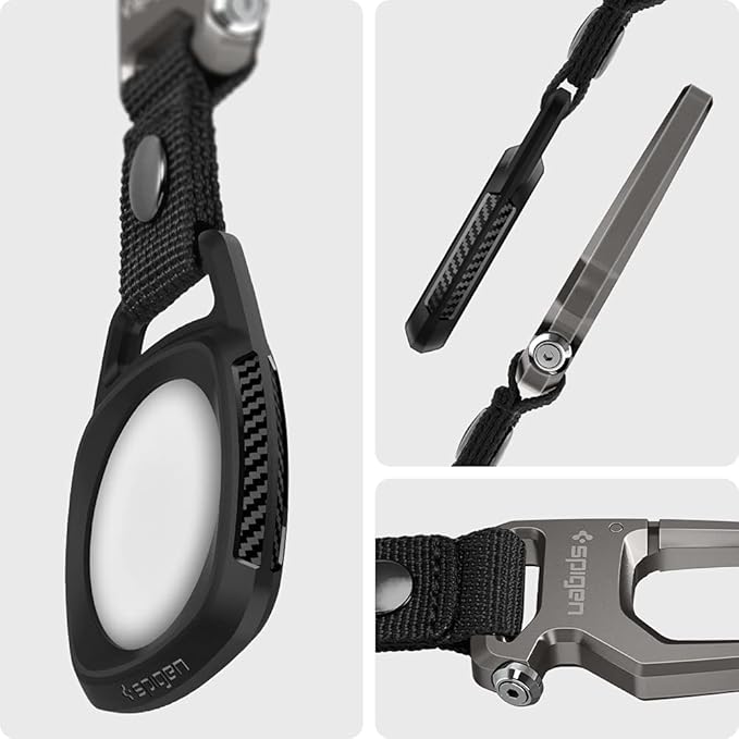 Spigen Life Carabiner Key Ring Clip, Car Keychain Clip, Bottle Opener Key Chain Ring for Men and Women