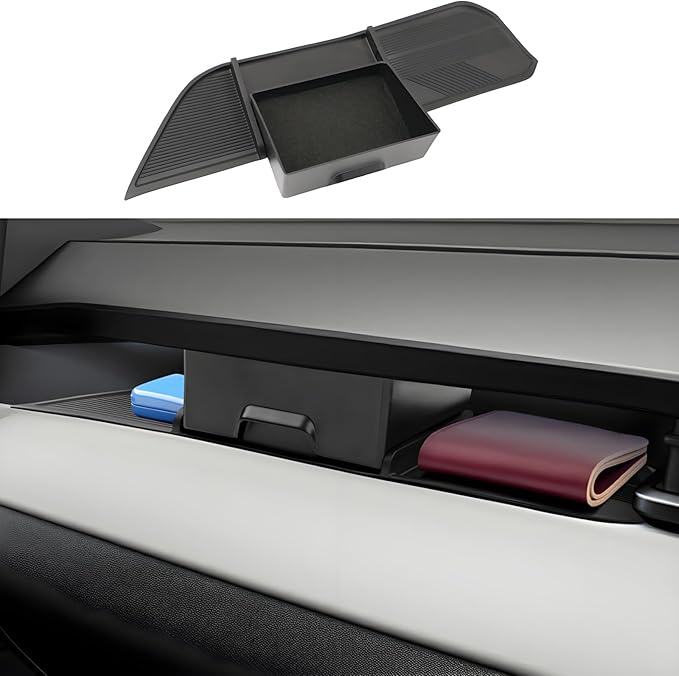 2026 R AV4 Console Organizer (Pass), for Toyota R AV4 (LE/SE/XLE Premium/Woodland/XSE/Limited), Durable ABS &Anti-Slip Rubber Console Tray Insert 2026 R AV4 Accessories