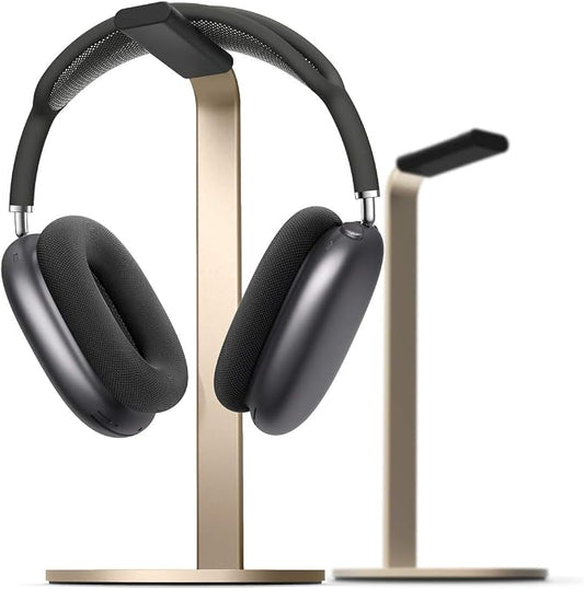 elago® H Stand [Champagne Gold] - [Premium Aluminum][Scratch-Free Padding][Perfect Height][Compatible with AirPods Max and All Headphones][Modern Design] Gaming and Audio Headphones