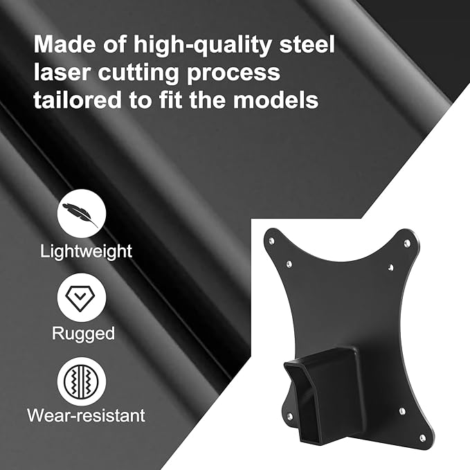 Monitor Arm/Mount VESA Bracket Adapter Compatible with HP EliteOne 840 G9, 870 G9 All-in-One PC 100 * 100mm 75 * 75mm Black