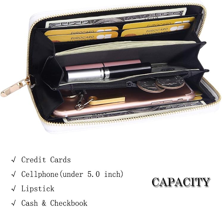 KUKOO Small Crossbody Bag Cell Phone Purse Wallet with Credit Card Slots for Women