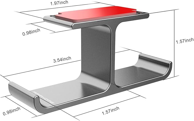 Headphone Hanger Stand Under Desk Hook Aluminum Stick-On Adhesive Dual Headsets Holder Mount PC Gaming Accessories for All Headphones