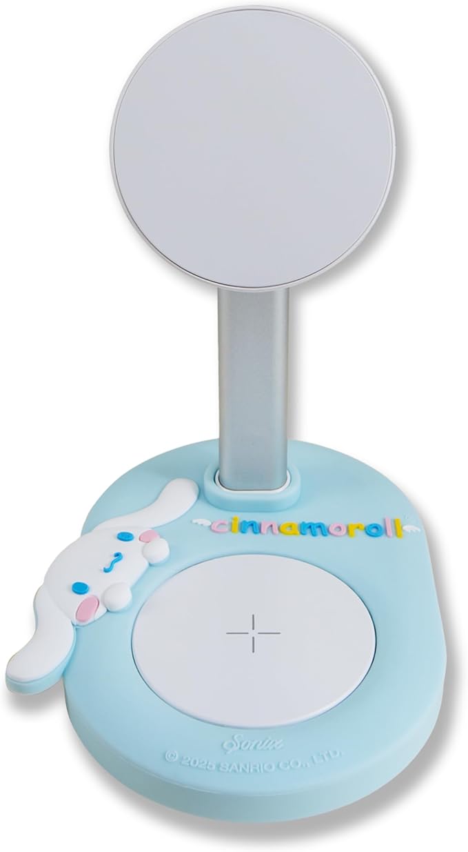 Sonix x Sanrio MagSafe Compatible 2-in-1 Charger Stand, Magnetic Wireless Charging Station for iPhone 17/16/15/14/13/12, AirPods Pro w/USB-C Cable | Cinnamoroll
