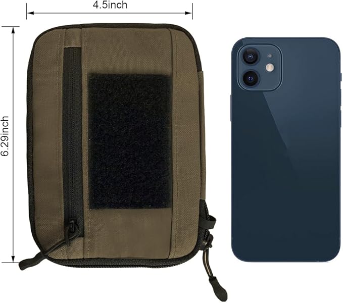 ROARING FIRE Picofire Pro EDC Pouch Organizer - Small Tool Pouch for Electronics, Cables, Flashlights,Multitool - with YKK Zippers, Water-Resistant 500D Nylon, Pocket pouch for men