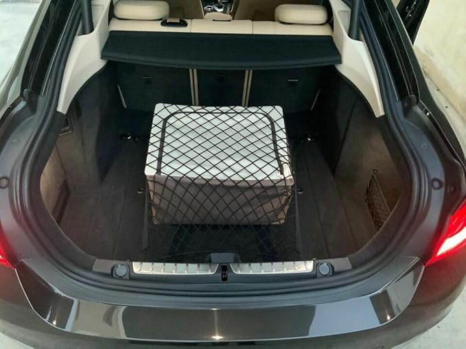 Trunk Organizer Cargo Net for BMW 4-Series 2014-2025 – Floor Style Cargo Net for Hatchback Coupe – Premium Mesh Car Trunk Organizer Vehicle Carrier Storage–Compatible with BMW 4-Series