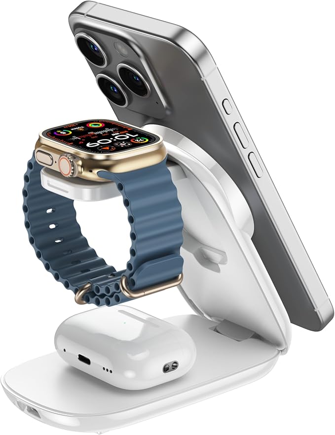 Wireless Magfold 3 in 1 Magnetic Foldable Charging Stand