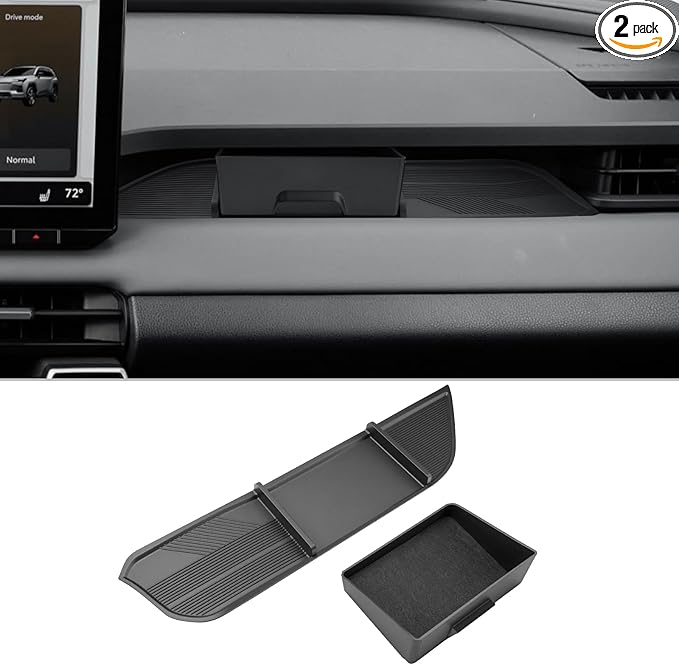 CDEFG 2Pcs for 2026 Toyota RAV4 Center Console Organizer for 2026 Toyota RAV4 Accessories Middle Console Passenger Side Storage Box TPE Tray