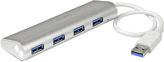 StarTech.com 4-Port USB Hub, USB A to 4x USB-A Ports, USB 3.2 5Gbps, Bus-Powered, Portable Laptop Hub Expansion
