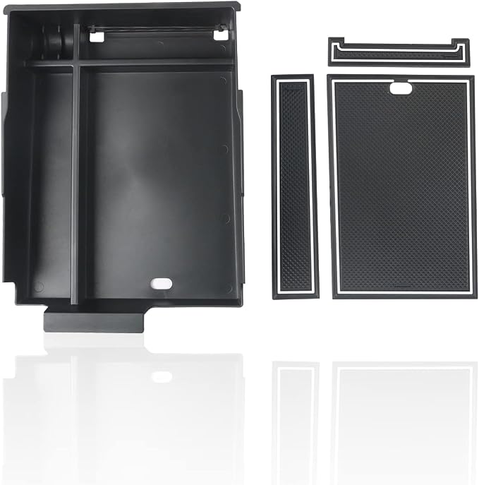 SKTU for 2023 2024 2025 Hyundai Palisade Center Console Organizer 2023 2024 2025 Palisade Center Console Tray 2023 2024 2025 Palisade Accessories Armrest Box with Coin and Sunglasses Holder (White)