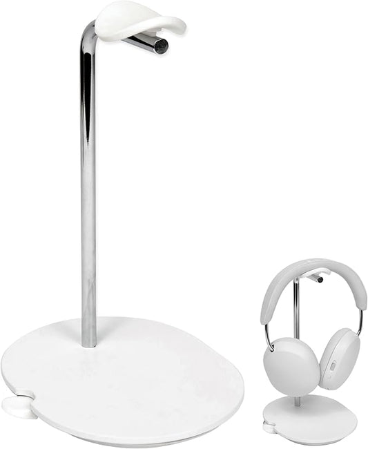 Sanus Sonos Ace Headphones Stand - Premium Stand w/Silicone Cradle Prevents Creasing & Built-in Cable Management w/Magnetic Clip for Fast Charging - Tool-Free Setup - White Sonos Headphones Holder
