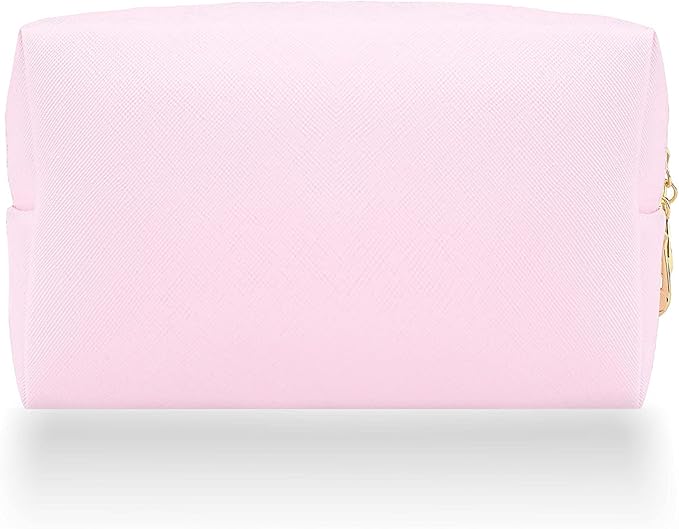 Small Makeup Bag Portable Cosmetic Bag for Women Makeup Pouch Waterproof Toiletry Bag for Travel (Bright Pink, Normal)