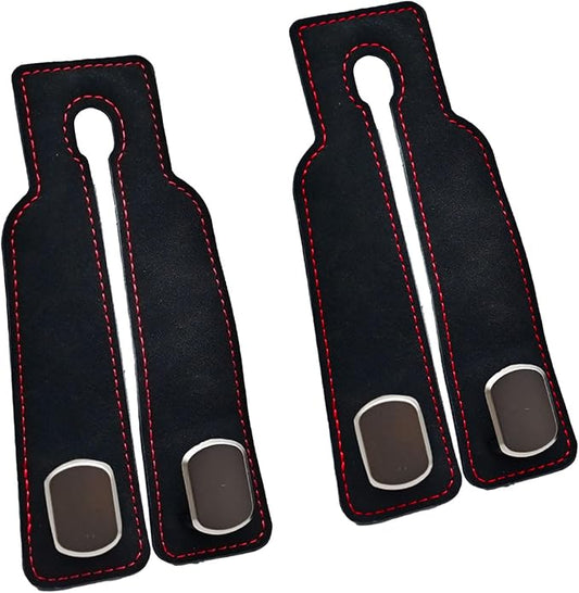 Car Purse Hook, Car Seat Back Storage Hook, Car Seat Hooks for Headrest, Car Hooks for Purses and Bags Cute (Black-2 Pack)