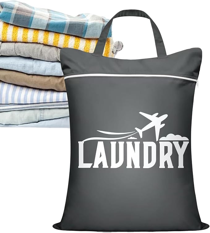 Waterproof Travel Wet Bag, Foldable Laundry Organizer, Portable Clothes Storage Bags with Sturdy Feature, Packing Organizer, Laundry Bag for Gym Swim Yoga Outdoor and College Use
