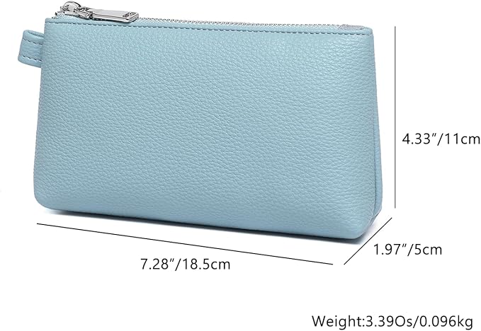 PU Leather Makeup Simple and Convenient Handbag Small Exquisite Storage Bag (PU/Phthalocyanine Blue)
