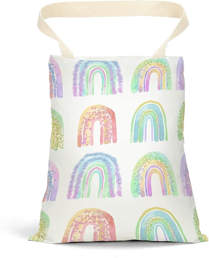 Car Trash Bag Car Garbage Bag Hanging Cars Trash Can, Waterproof Cars Back Seat Organizer for Vehicle Travelling Campingg Boho Rainbow Decor Party Favors