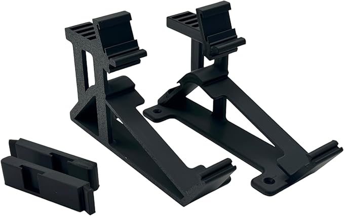 Stand for ATEM Mini Series + Thin Monitor (up to 33 mm) - 6 Cold Shoe Slots, 30 Degree Viewing Angle, Slip-On Design, Non-Slip Feet, Dust-Cover Compatible - Third-Party Accessory