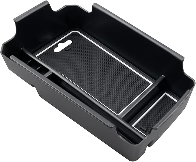 SKTU for 2018-2025 2026 Volvo XC40 Center Console Organizer for 2023 2024 2025 2026 Volvo XC40 Accessories Console Tray 2024 2025 XC40 Insert ABS Tray 2026 XC40 Glove Secondary Storage Box (White)