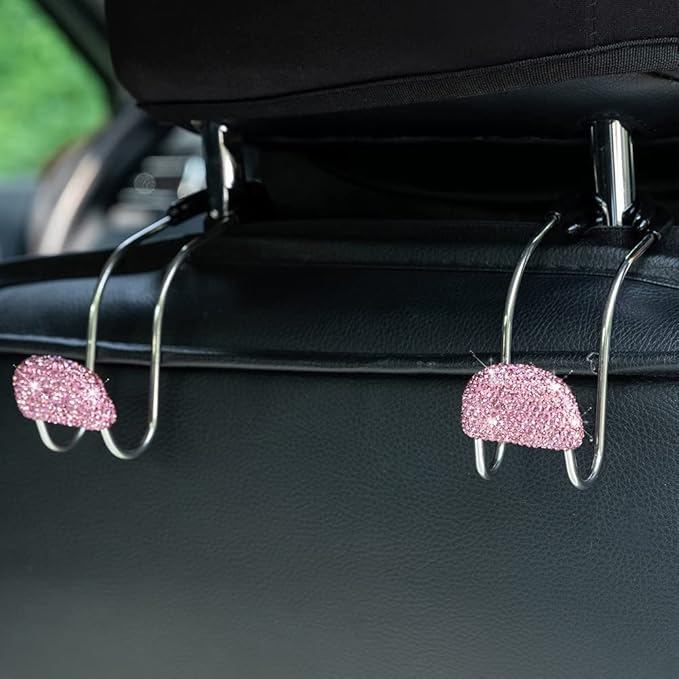 Car Decor Hooks for Purses And Bags, Durable Backseat Holder, Cute Heavy-Duty Metal Purse Hook Hangers, Storage Universal for SUV Truck & Van, Car Accessories for Women/Men, Colorful