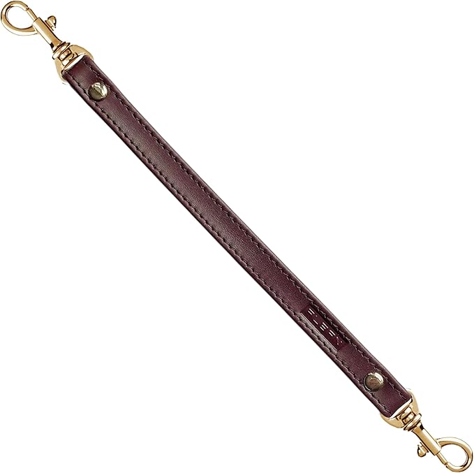 Alban Leather 2-Clip Strap for Wallet, Clutch, Wristlet Purse, Keys, Keychain for Women and Men