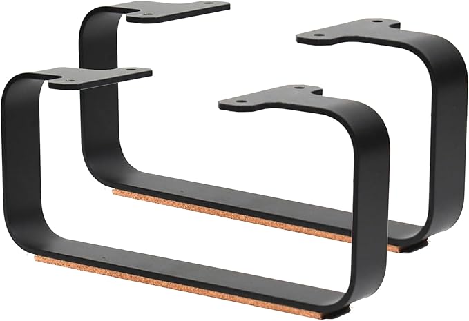 Steel Desk Shelf Base & Monitor Stand Legs - Multifunctional Monitor Stand Riser for Office Organization, Sturdy Construction, Durable Laptop Riser, Home Office Décor with Easy Assembly