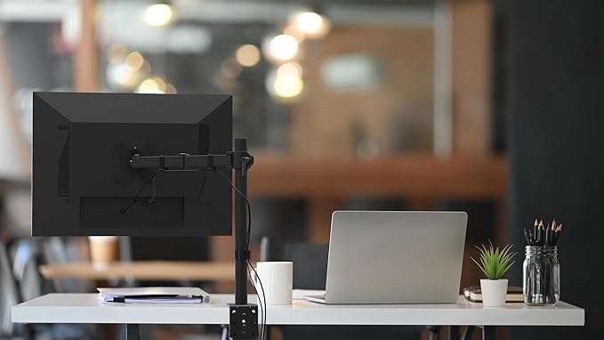 Kanto DML1000 Height Adjustable Desktop ARM Single Monitor Stand