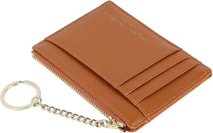 Women's 8 Cards Slim Minimalist Card Holder Coin Changes Purse Keychain Front Pocket Wallet | 8 Cards, Slim, Minimalist, Coin Changes, Purse, Keychain