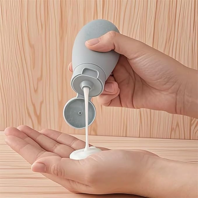 21 PCS Refillable Toiletry Bottles with Toiletry Bag for Travel Containers Empty Squeeze Leakproof Accessories for Toiletries Shampoo Lotion Body Wash (BPA Free)
