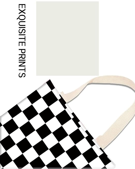 Car Garbage Can, Trash Bag, Hanging Trash Can for Vehicle Accessories, Travelling, Camping, Cute Back Seat Organizer, Classic Black White Plaid
