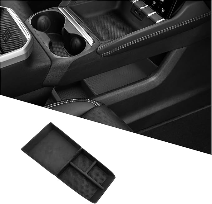 Ruiya 2026 Terrain Lower Console Organizer for GMC Terrain 2026 Accessories ABS Material Split Under Console Organizer Compatible with 2025 2026 GMC Terrain Elevation/AT4/Denali (2Packs)