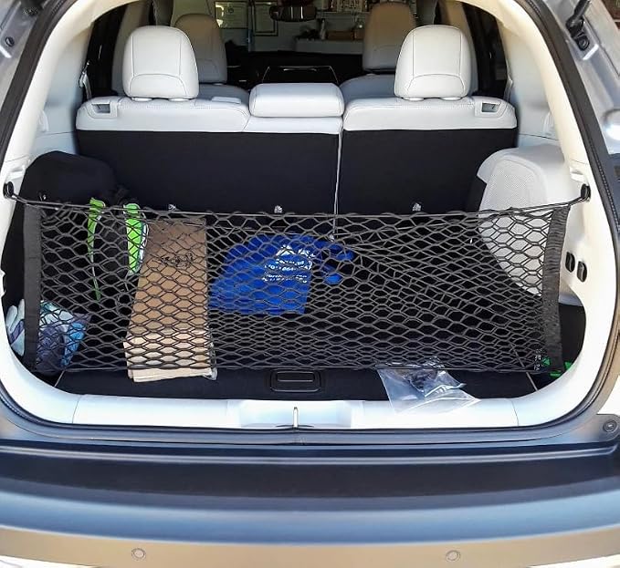 Trunk Organizer Cargo Net for Jeep Cherokee 2019-2023 – Envelope Style Cargo Net for SUV – Premium Mesh Car Trunk Organizer Vehicle Carrier Storage – Compatible with Cherokee