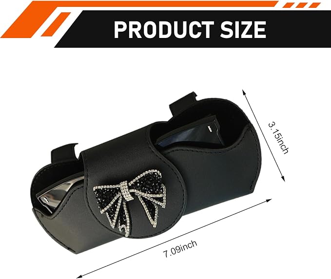 Sunglass Holder for Car Visor, Scratch-resistant Sunglasses Storage Holder, Sun Visor Storage Box Accessory