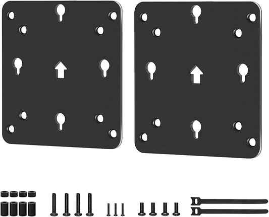 2 Packs VESA Mounting Kit Compatible with Intel NUC 13 12 11 10 8 7 6 5 Gen VESA Monitor Adapter Plate Compatible with Intel NUC Mini PC Mounting Bracket to Attach NUC Mini PC to the Back of a Monitor