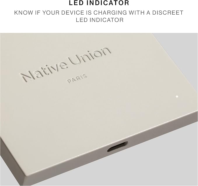 Native Union Rise Magnetic Wireless Charger – Qi2 Certified & MagSafe Compatible – Foldable Charging Pad & Stand for iPhone Air, 17 & Other Qi-Compatible Devices – Up to 15W Fast-Charging (Sandstone)
