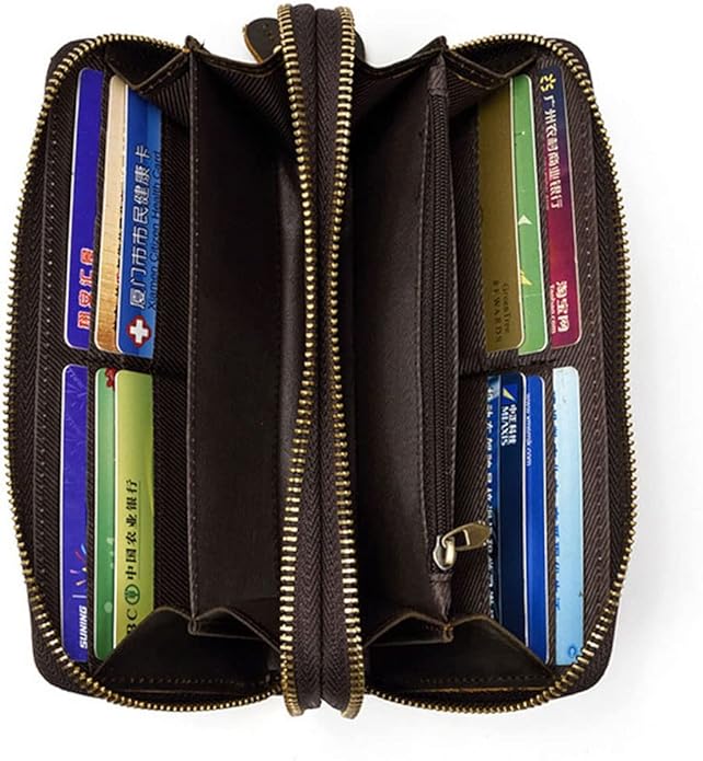 Hebetag Leather Clutch Purse Wallet for Men Organizer Holder Wrist Bag | Organizer, Holder
