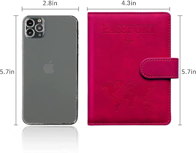 Passport Holder for Travel Women and Men RFID Passport Holder with Card Slots Holder Passport Case Passport cover Passport Wallet Travel Essentials and Accessories