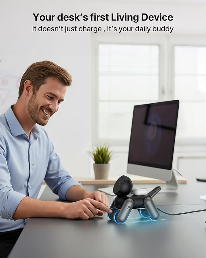 3 in 1 Charging Station for Apple Devices, Magnetic Wireless Fast Charger Stand Compatible with MagSafe for iPhone 17/16/15/14/13/12/Air Series, Apple Watch & Airpods