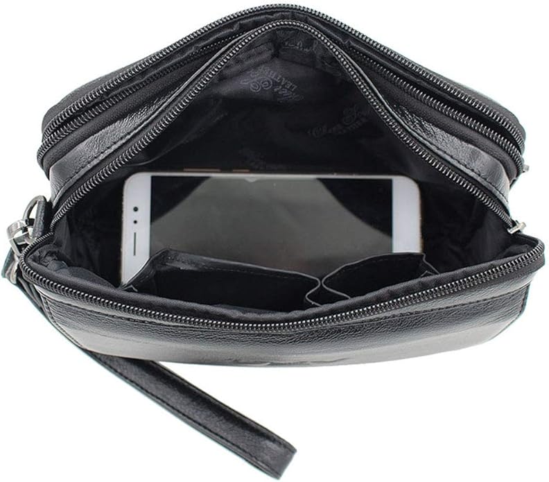 Hebetag Leather Clutch Purse Wallet for Men Organizer Holder Wrist Bag | Organizer, Holder